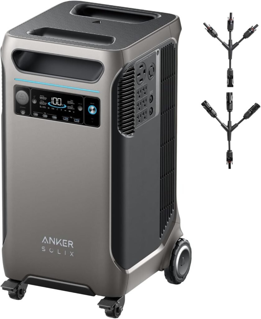 Anker SOLIX F3800 Portable Power Station, 3840Wh, LiFePO4 Batteries, Ultra-High 6000W AC Output with 120V/240V, Solar Generator for Home Backup, RVs, Emergencies, Power Outages, and Outdoor Camping Anker SOLIX F3800 Portable Power Station, 3840Wh, LiFePO4 Batteries, Ultra-High 6000W AC Output with 120V/240V, Solar Generator for Home Backup, RVs, Emergencies, Power Outages, and Outdoor Camping