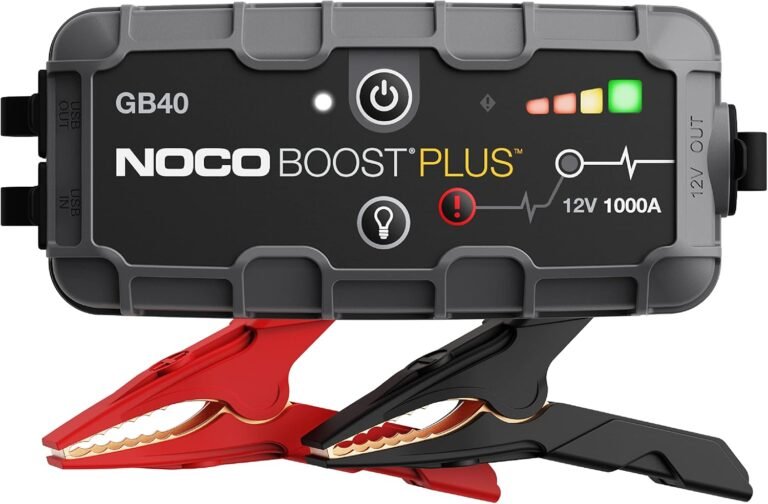 Noco boost gb40 1000a ultrasafe jump starter 12v lithium battery booster pack portable jump box power bank jumper cables