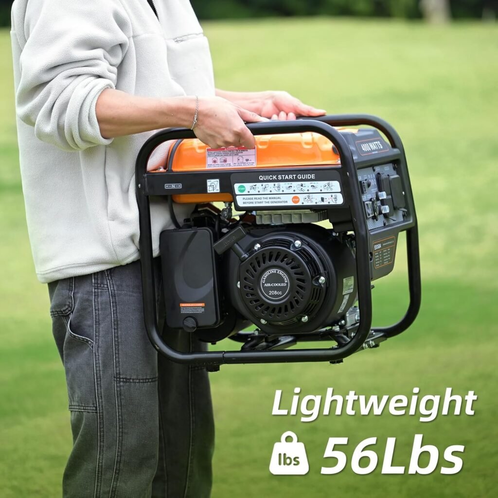 Power Equipment 4000 Watts Inverter Generator Gas Powered, Portable Open Frame Generator, Low Noise with ECO Mode and Inverter Technology, RV Ready, Emergency Home Backup Power Equipment 4000 Watts Inverter Generator Gas Powered, Portable Open Frame Generator, Low Noise with ECO Mode and Inverter Technology, RV Ready, Emergency Home Backup