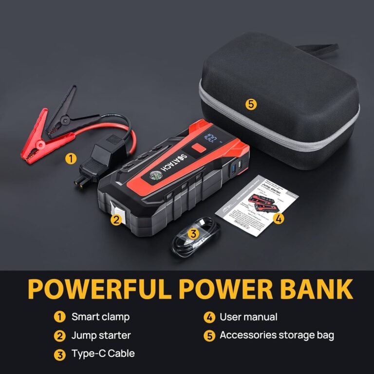 Scatach 011 3000a car battery jump starter12v jump starter battery pack up to 90l gasoline and 70l diesel engine portabl