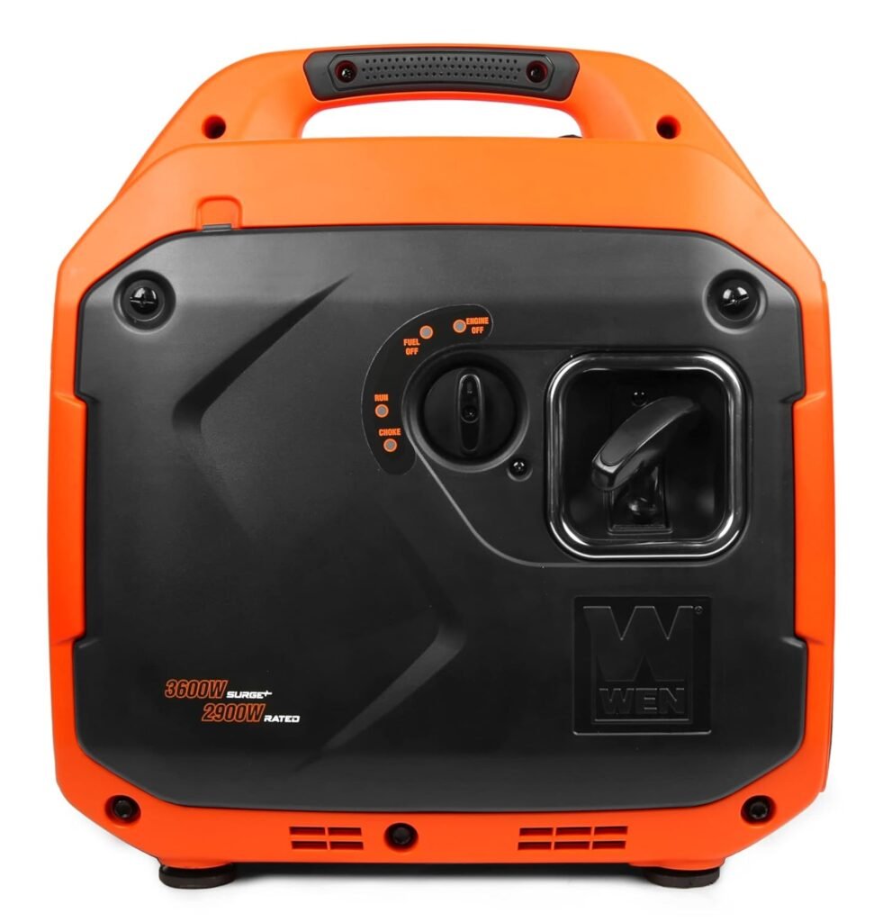 WEN 3600-Watt Portable Inverter Generator, RV-Ready, Quiet and Lightweight with Fuel Shut Off (56360i)