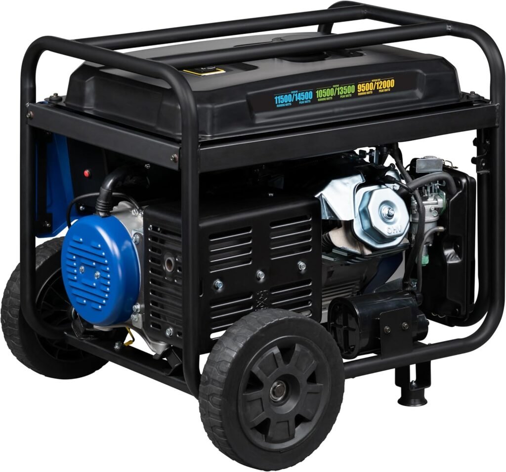 Westinghouse 14500 Peak Watt Tri-Fuel Home Backup Portable Generator, Remote Electric Start, Transfer Switch Ready, Gas, Propane, and Natural Gas Powered