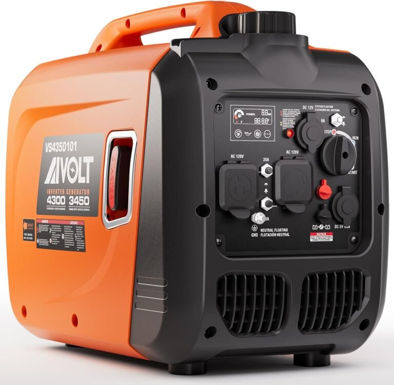 Aivolt inverter generator 4300w gas powered portable super quiet outdoor generator rv ready for camping tools and home u
