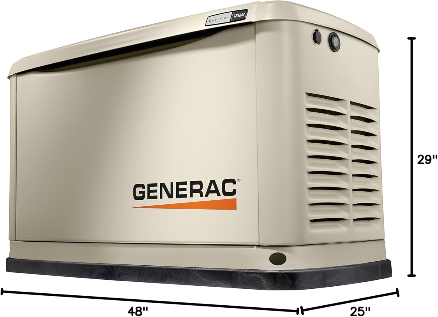 Generac guardian 24kw home standby generator with 200 amp transfer switch durable all aluminum wifi enabled with g force 3