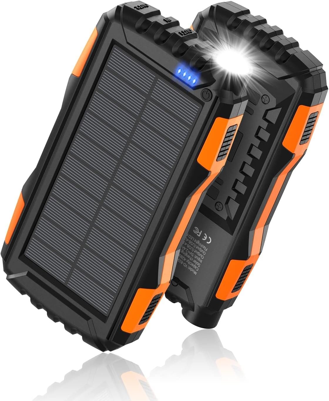 Power bank solar charger 42800mah portable chargersolar power bankexternal battery pack 5v31a qc 30 fast charger built i