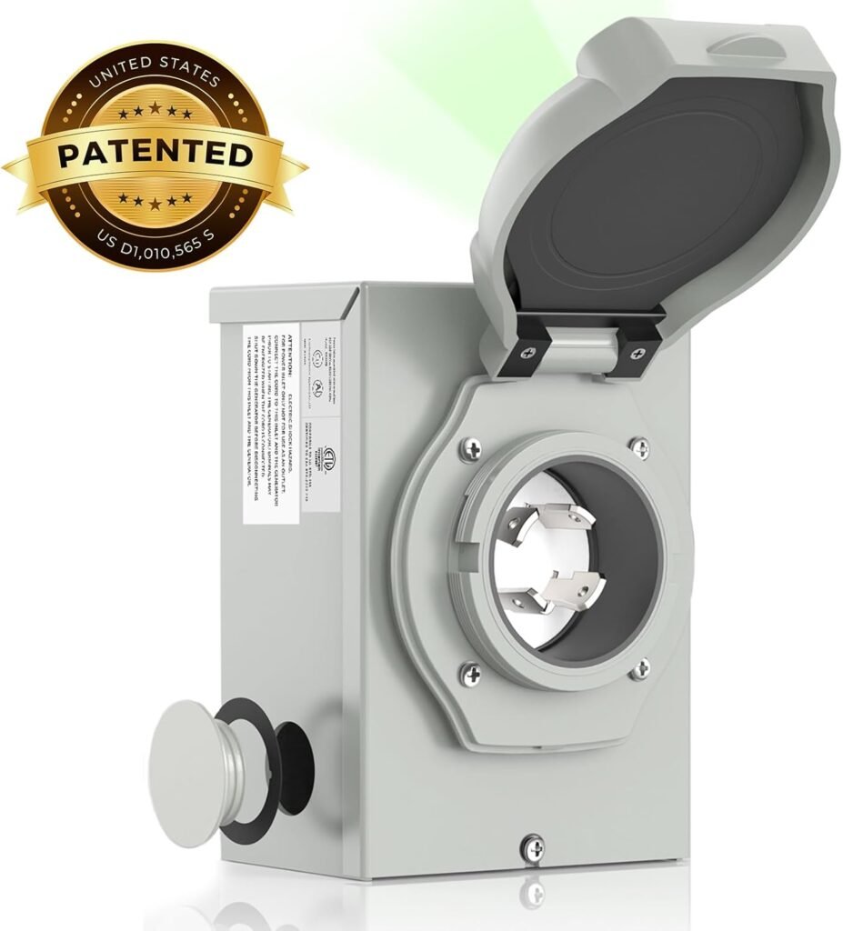 30 Amp Generator Cord 15FT and Power Inlet Box, Pre-Drilled 30 Amp Generator Inlet Box with Cord, NEMA L14-30P to L14-30R Generator Cord Waterproof Combo Kit, ETL Listed 30 Amp Generator Cord 15FT and Power Inlet Box, Pre-Drilled 30 Amp Generator Inlet Box with Cord, NEMA L14-30P to L14-30R Generator Cord Waterproof Combo Kit, ETL Listed