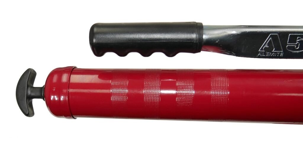 Alemite 500-E Grease Gun, Develops up to 10,000 psi, Delivery 1 oz./21 Strokes, 16 oz. Bulk or 14 oz. Cartridge, with 18 Hose Coupler, 3-Way Loading
