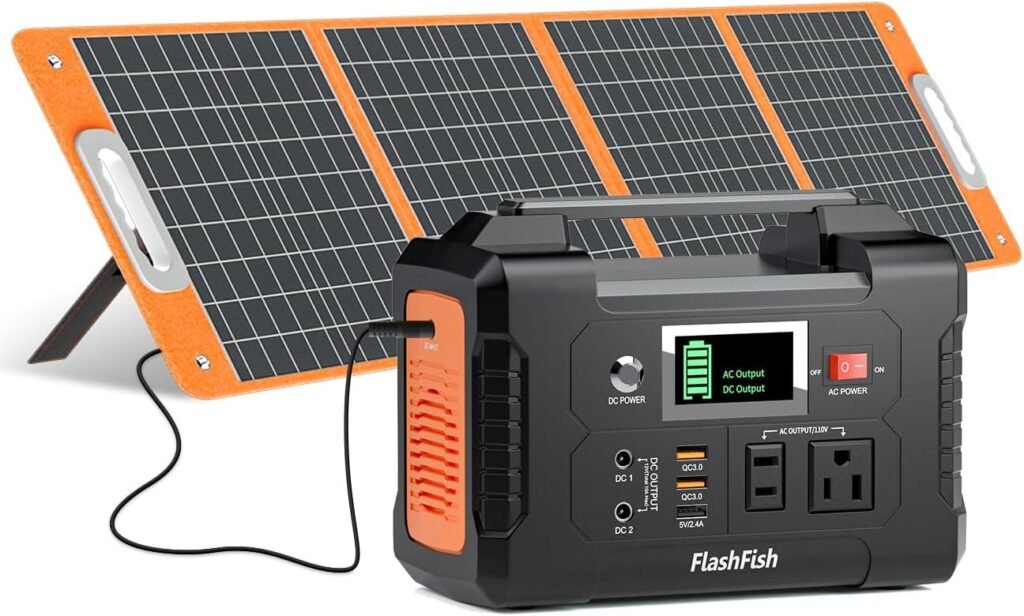 Flashfish 200W Portable Power Station 151Wh, 400W Peak Solar Generator with 110V AcOutlet, 2 DC 3 USB Ports, Backup Battery for CPAp Camping, Home, Outdoor EmergencyPower supply Flashfish 200W Portable Power Station 151Wh, 400W Peak Solar Generator with 110V AcOutlet, 2 DC 3 USB Ports, Backup Battery for CPAp Camping, Home, Outdoor EmergencyPower supply