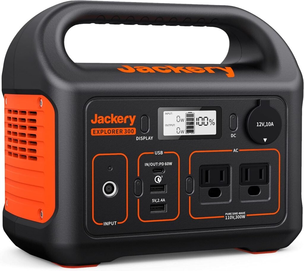 Jackery Portable Power Station Explorer 300, 293Wh Backup Lithium Battery, Solar Generator for Outdoors Camping Travel Hunting Blackout (Solar Panel Optional) Jackery Portable Power Station Explorer 300, 293Wh Backup Lithium Battery, Solar Generator for Outdoors Camping Travel Hunting Blackout (Solar Panel Optional)