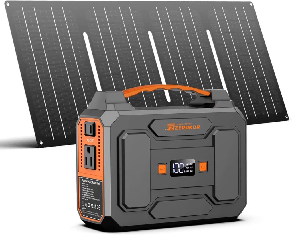 Portable Power Station with Foldable 40W Solar Panel, 100W Solar Powered Generator with Panels,110V AC Outlet Camping Solar Power Bank 146Wh DC Battery Pack for Smart Device RV Outdoor Power Outage Portable Power Station with Foldable 40W Solar Panel, 100W Solar Powered Generator with Panels,110V AC Outlet Camping Solar Power Bank 146Wh DC Battery Pack for Smart Device RV Outdoor Power Outage