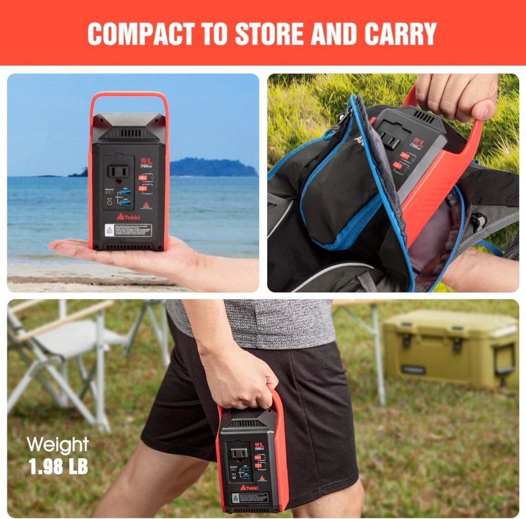 Takki 120W Peak Solar Generator with 21W Panel 83Wh Portable Power Station Solar Power Bank with 110V AC Outlet for Camping Home Use Outdoor Emergency Fan Laptop Hurricane Takki 120W Peak Solar Generator with 21W Panel 83Wh Portable Power Station Solar Power Bank with 110V AC Outlet for Camping Home Use Outdoor Emergency Fan Laptop Hurricane