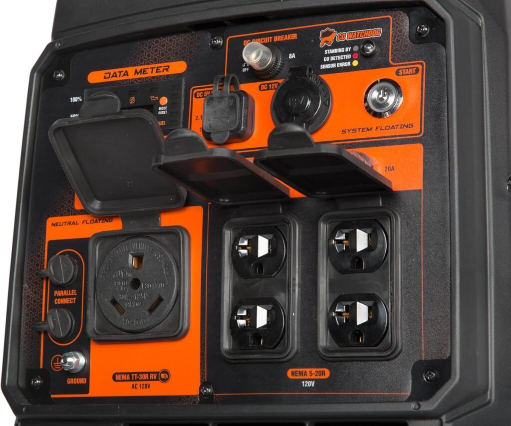 WEN 4800-Watt Portable Inverter Generator, RV-Ready, Quiet and Lightweight with Fuel Shut Off (56477i)