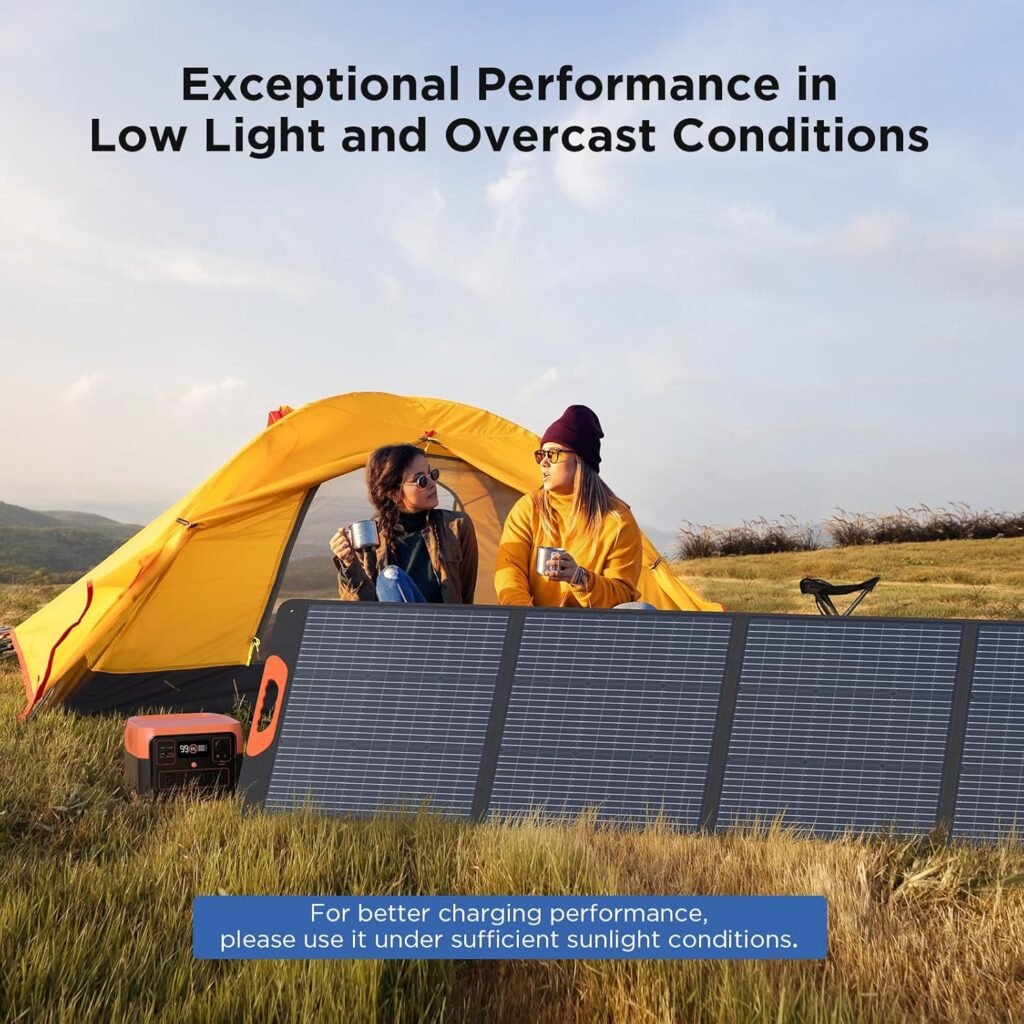 100W Portable Solar Panel,RV Essentials, 20V ETFE Foldable Solar Charger for Power Station,QC3.0 USB-A Type-C Output,23.5% High Efficiency IP67 Waterproof for Camping RV Hurricane 100W Portable Solar Panel,RV Essentials, 20V ETFE Foldable Solar Charger for Power Station,QC3.0 USB-A Type-C Output,23.5% High Efficiency IP67 Waterproof for Camping RV Hurricane