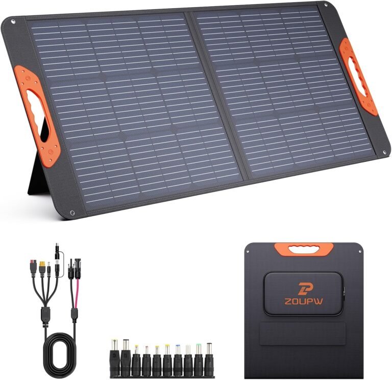100w portable solar panelrv essentials 20v etfe foldable solar charger for power stationqc30 usb a type c output235 high
