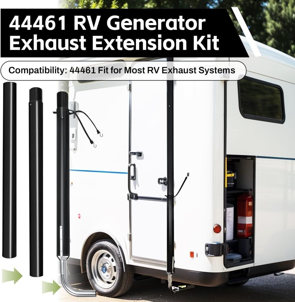 44461 RV Generator Exhaust Extension Kit, RV Generator Exhaust Venting System 44461 for Most RV Exhaust Systems 44461 RV Generator Exhaust Extension Kit, RV Generator Exhaust Venting System 44461 for Most RV Exhaust Systems