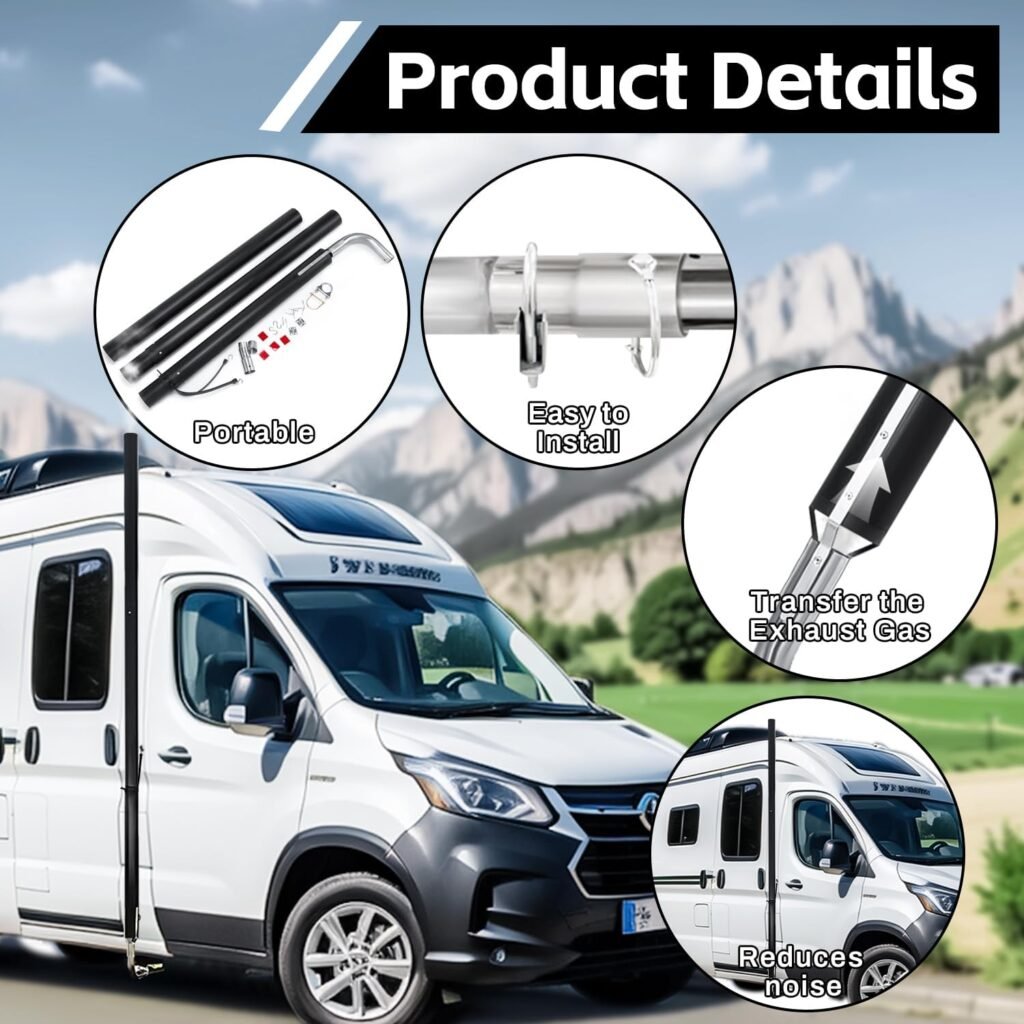 44461 RV Generator Exhaust Extension Kit, RV Generator Exhaust Venting System 44461 for Most RV Exhaust Systems 44461 RV Generator Exhaust Extension Kit, RV Generator Exhaust Venting System 44461 for Most RV Exhaust Systems