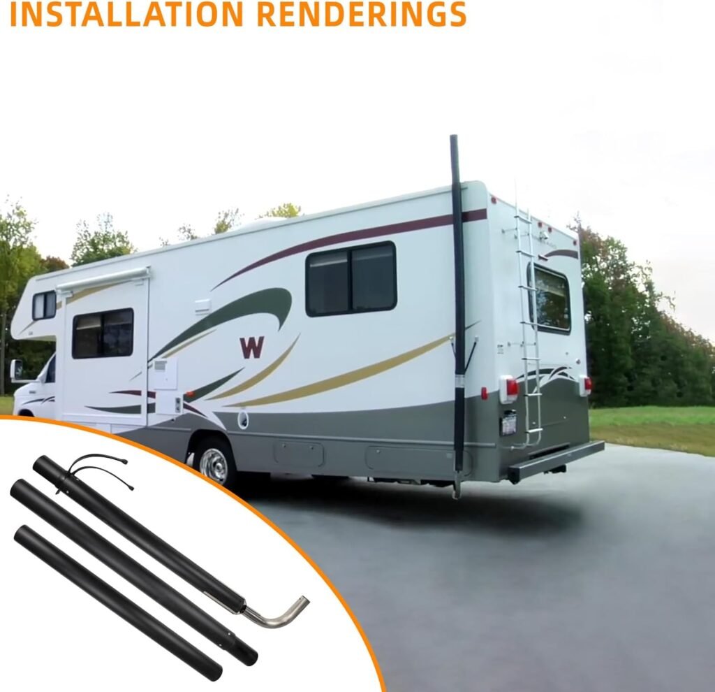 44461 RV Generator Exhaust Venting System Extension Kit Compatible with Most RV Exhaust Systems