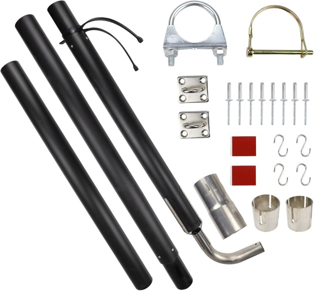 44461 RV Generator Exhaust Venting System Extension Kit Compatible with Most RV Exhaust Systems