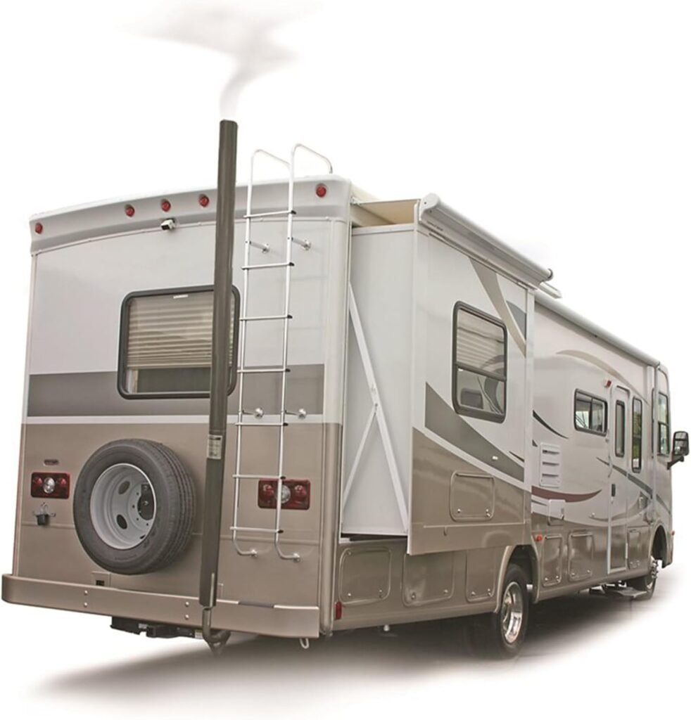 Camco Gen-Turi RV Generator Exhaust Venting System - Directs Generator Exhaust Above The Roof Line for Improved Air Quality While Camping - Designed for Easy Install and Disconnection (44461)