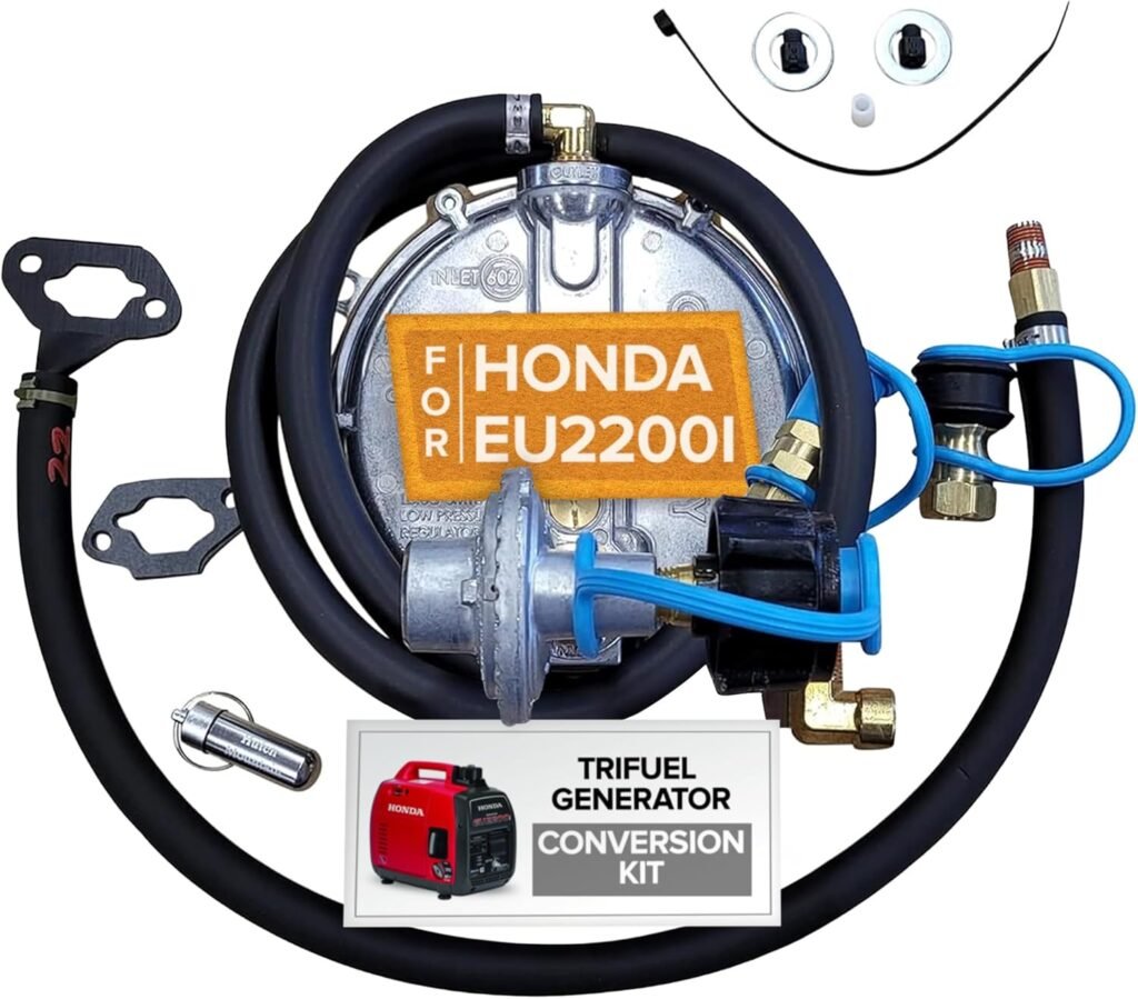 Hutch Mountain Generator Propane Conversion Kit Honda EU2200i- Tri-Fuel Conversion for Propane, Gasoline Natural Gas - Portable Generator Backup Kit for Home Emergencies, Camping, and RVs Hutch Mountain Generator Propane Conversion Kit Honda EU2200i- Tri-Fuel Conversion for Propane, Gasoline Natural Gas - Portable Generator Backup Kit for Home Emergencies, Camping, and RVs