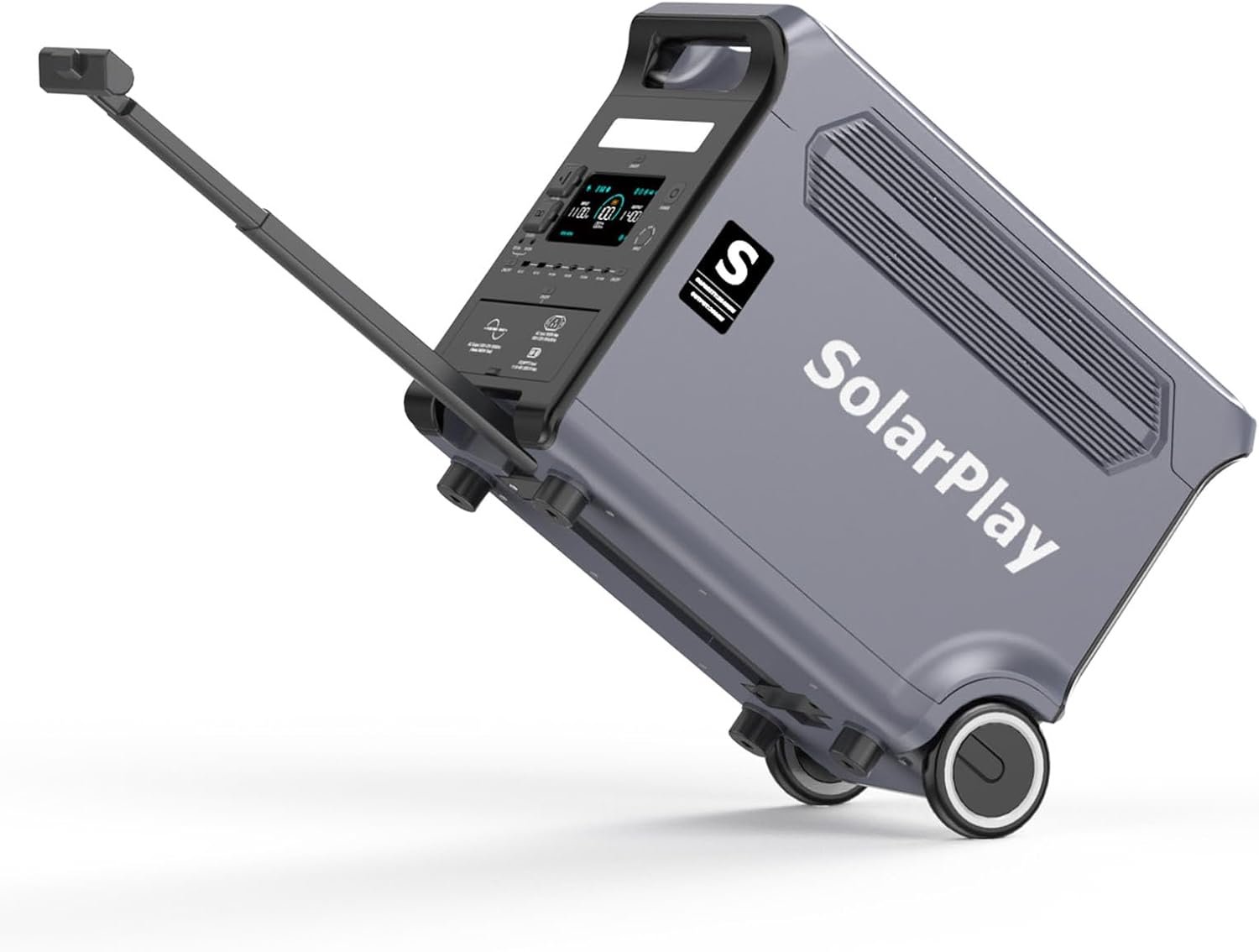 Soalrplay portable power station 3840wh3600w power station with 5x120v ac outlets 5000w peak 25h fast charge solar gener
