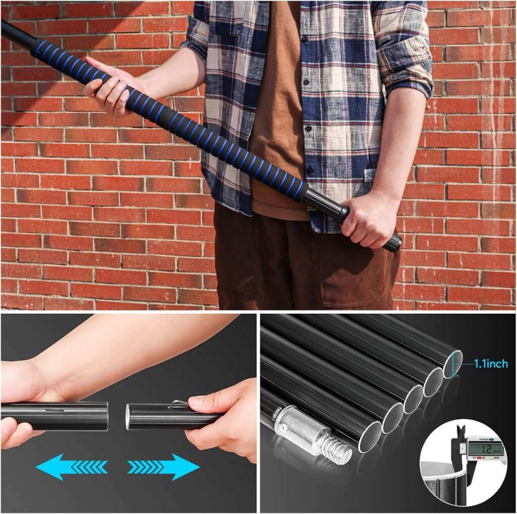 Solar Panel Window Cleaning Brush and Pole, 40FT Adjustable Window Cleaner Brush  Water Fed Pole Kit, Solar Panel Cleaning System Window Washing Equipment Tool Solar Panel Window Cleaning Brush and Pole, 40FT Adjustable Window Cleaner Brush  Water Fed Pole Kit, Solar Panel Cleaning System Window Washing Equipment Tool