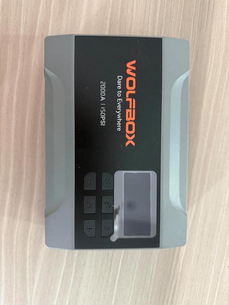 WOLFBOX 3000A Jump Starter with Air Compressor, 16000mAh160PSI Portable Car Battery Jump Starter with 65W Fast Charge, 12V Battery Pack (8L Gas 6L Diesel Engine) with Boost, Light and Jumper Cables WOLFBOX 3000A Jump Starter with Air Compressor, 16000mAh160PSI Portable Car Battery Jump Starter with 65W Fast Charge, 12V Battery Pack (8L Gas 6L Diesel Engine) with Boost, Light and Jumper Cables