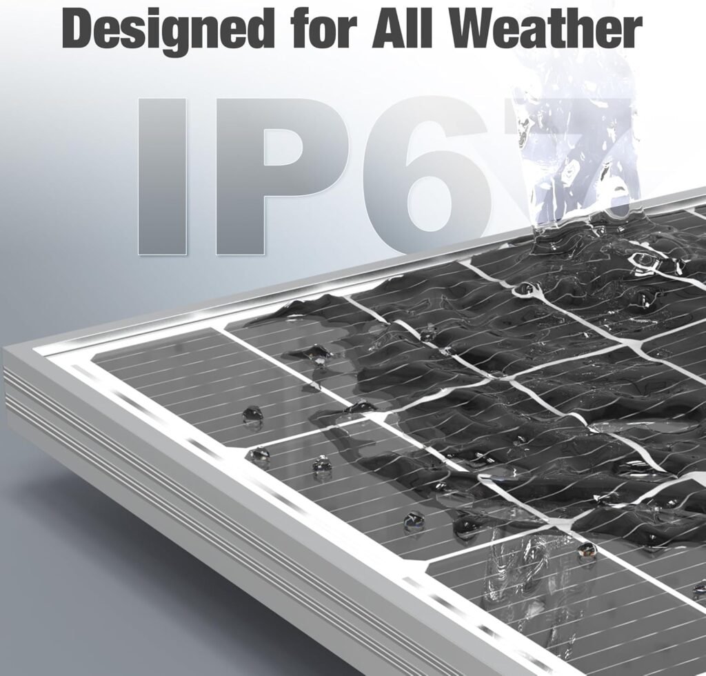 SOLPERK 100W Solar Battery Charger Solar Battery Maintainer + Upgrade 10A MPPT Charge Controller + Adjustable Mount Bracket for Car RV Boat Motorcycle，12V Waterproof Solar Panel Kit Trickle Charging