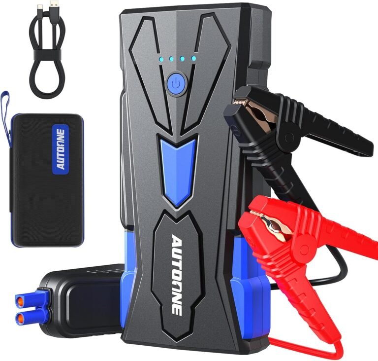 Autoone 6500a car battery jump starter up to all gas 12l diesel engine car battery jumper starter portable 12v jump box