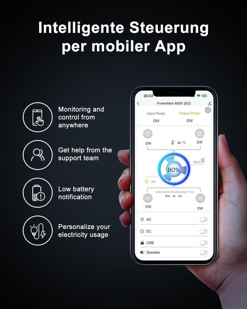 OSCAL 6000W Solar Generator, 10.8kWh Power Station with 3x400W Solar Panels, 4 AC Outlets(9000W Surge), 120V/240V Dual Voltage, LiFePO4 Battery for Home Backup Outdoors Camping RV Emergency Bank