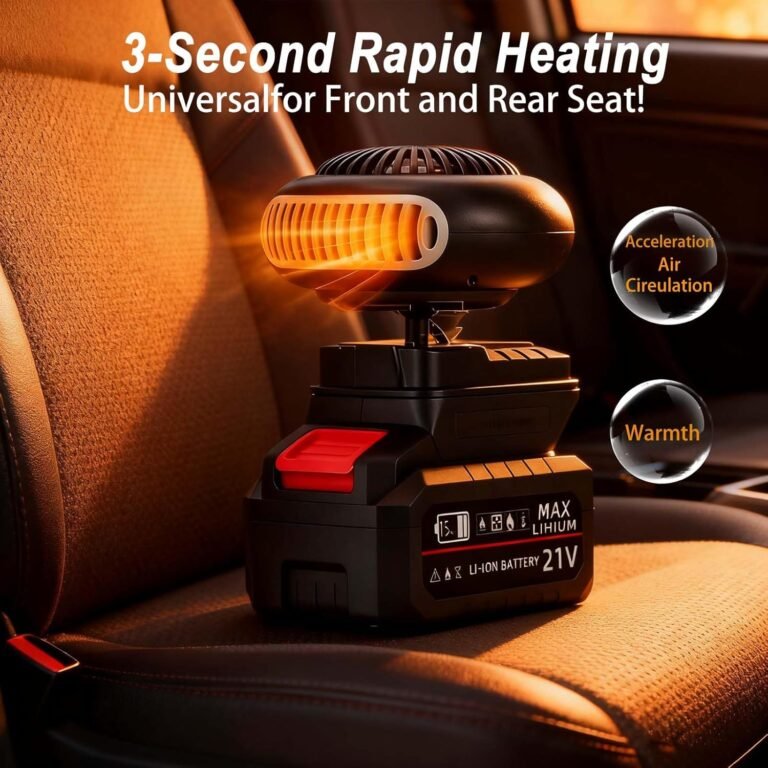 Portable battery operated heater review quiet rechargeable heat for car camping office