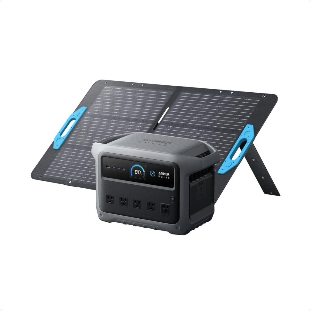 Anker SOLIX C1000 Gen 2 Portable Power Station with 200W Solar Panel, 2,000W (Peak 3,000W) Solar Generator, Full Charge in 49 Min, 1,024Wh LiFePO4 Battery for Home Backup, Power Outages, and Camping Anker SOLIX C1000 Gen 2 Portable Power Station with 200W Solar Panel, 2,000W (Peak 3,000W) Solar Generator, Full Charge in 49 Min, 1,024Wh LiFePO4 Battery for Home Backup, Power Outages, and Camping