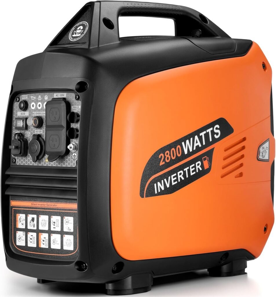 Portable Inverter Generator 2500W Review &mdash; Quiet 9.5h Runtime