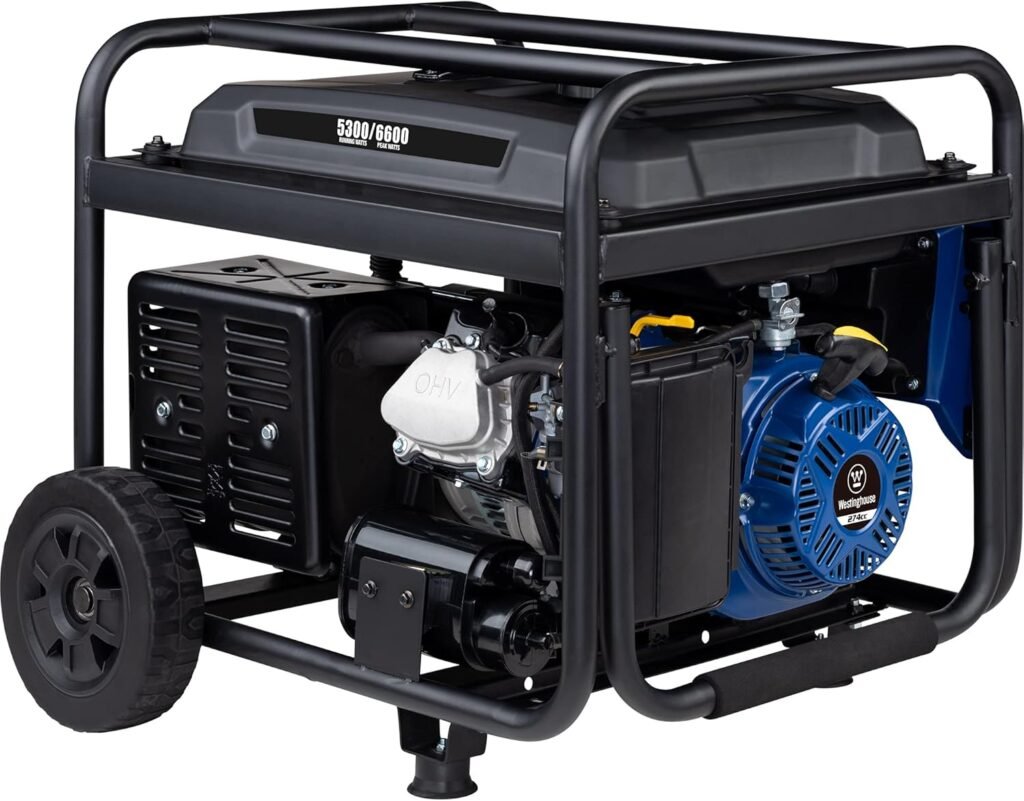 Westinghouse Peak Watt Home Backup Portable Generator, Transfer Switch Ready 30A Outlet, RV Ready 30A Outlet, Gas Powered, CO Sensor
