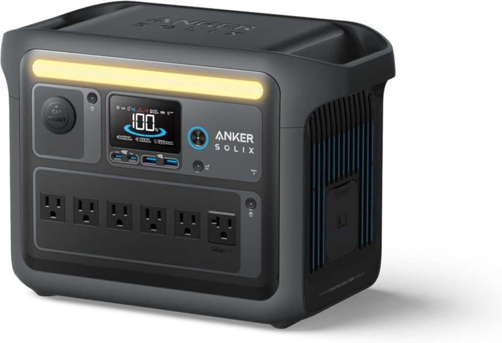 Anker SOLIX C1000 Portable Power Station(Black Version ), 1800W (Peak 2400W) Solar Generator, Full Charge in Min, 1056wh LiFePO4 Battery for Home Backup, Power Outages, and Outdoor Camping Anker SOLIX C1000 Portable Power Station(Black Version ), 1800W (Peak 2400W) Solar Generator, Full Charge in Min, 1056wh LiFePO4 Battery for Home Backup, Power Outages, and Outdoor Camping