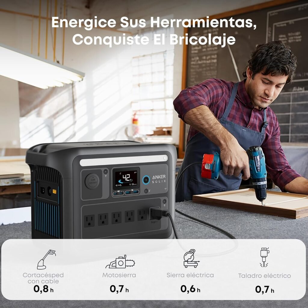 Anker SOLIX C1000 Portable Power Station(Black Version ), 1800W (Peak 2400W) Solar Generator, Full Charge in Min, 1056wh LiFePO4 Battery for Home Backup, Power Outages, and Outdoor Camping Anker SOLIX C1000 Portable Power Station(Black Version ), 1800W (Peak 2400W) Solar Generator, Full Charge in Min, 1056wh LiFePO4 Battery for Home Backup, Power Outages, and Outdoor Camping