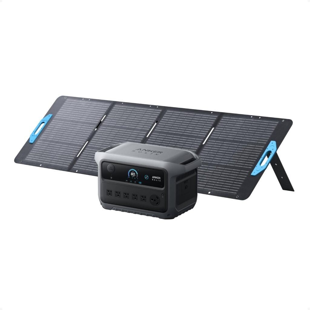 Anker SOLIX C2000 Gen Portable Power Station, 2,400W (Peak 4,000W) Solar Generator, Full Charge in Min, 2048wh LiFePO4 Battery for Home Backup, Power Outages, and Camping (Optional Solar Panel)