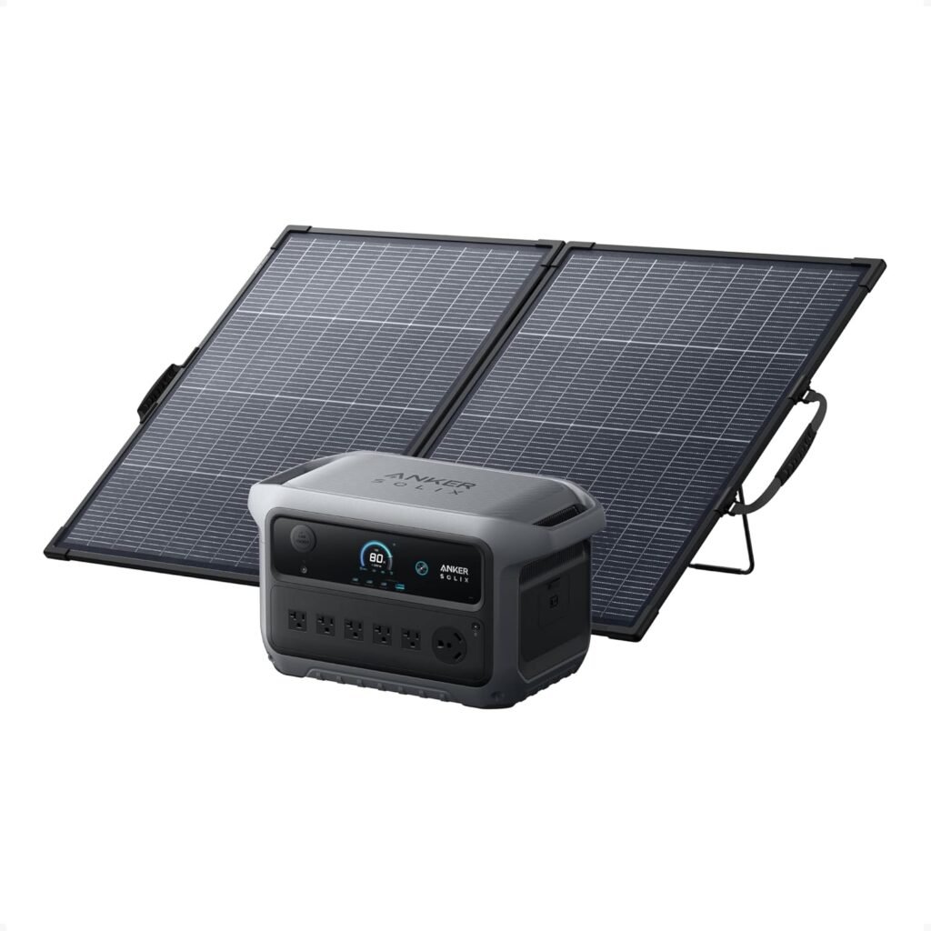 Anker SOLIX C2000 Gen Portable Power Station, 2,400W (Peak 4,000W) Solar Generator, Full Charge in Min, 2048wh LiFePO4 Battery for Home Backup, Power Outages, and Camping (Optional Solar Panel)