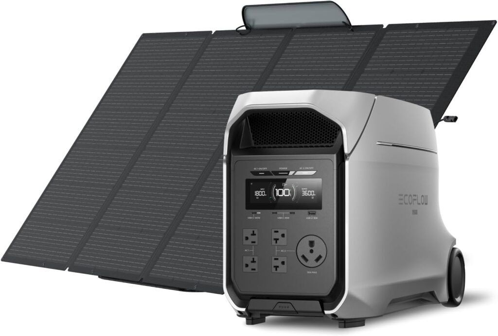 Ef ecoflow delta ultra plus portable power station 3072wh lifepo4 battery 3600w 7200w surge output expandable to 11kwh s