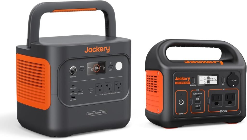Jackery Explorer v2 Portable Power Station, 2042Wh LiFePO4 Home Backup Battery, 2200W Solar Generator, USB-C PD 100W Fast Charging for Emergencies, Power Outages, Camping(Solar Panel Optional)