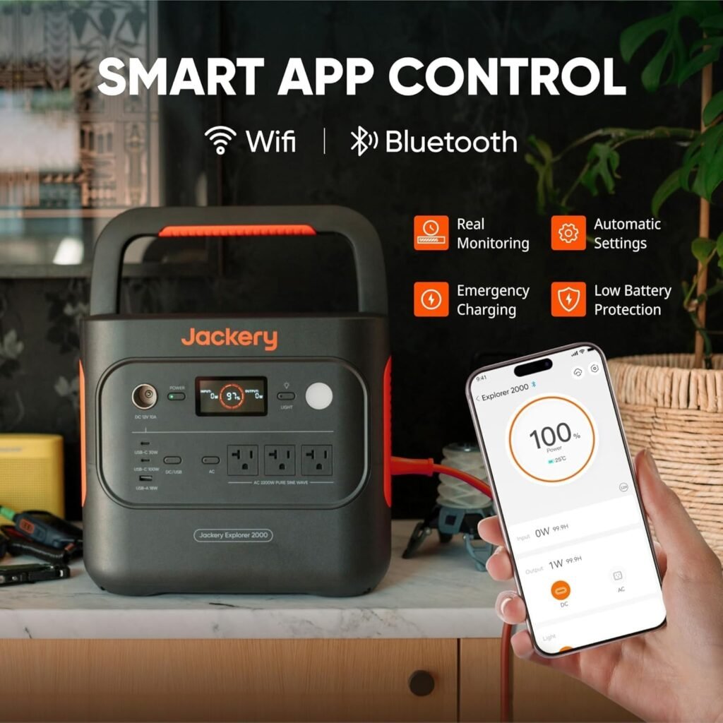 Jackery Explorer v2 Portable Power Station with AC Charging Cable, 2040Wh LFP Home Backup Battery, 2200W AC Output, Solar Generator for Emergencies, Power Outages, Camping(Solar Panel Optional) Jackery Explorer v2 Portable Power Station with AC Charging Cable, 2040Wh LFP Home Backup Battery, 2200W AC Output, Solar Generator for Emergencies, Power Outages, Camping(Solar Panel Optional)