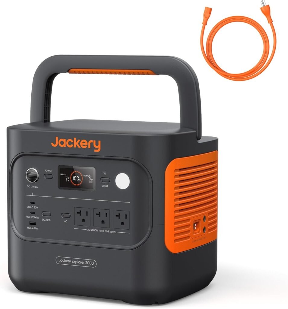 Jackery Explorer v2 Portable Power Station with AC Charging Cable, 2040Wh LFP Home Backup Battery, 2200W AC Output, Solar Generator for Emergencies, Power Outages, Camping(Solar Panel Optional) Jackery Explorer v2 Portable Power Station with AC Charging Cable, 2040Wh LFP Home Backup Battery, 2200W AC Output, Solar Generator for Emergencies, Power Outages, Camping(Solar Panel Optional)