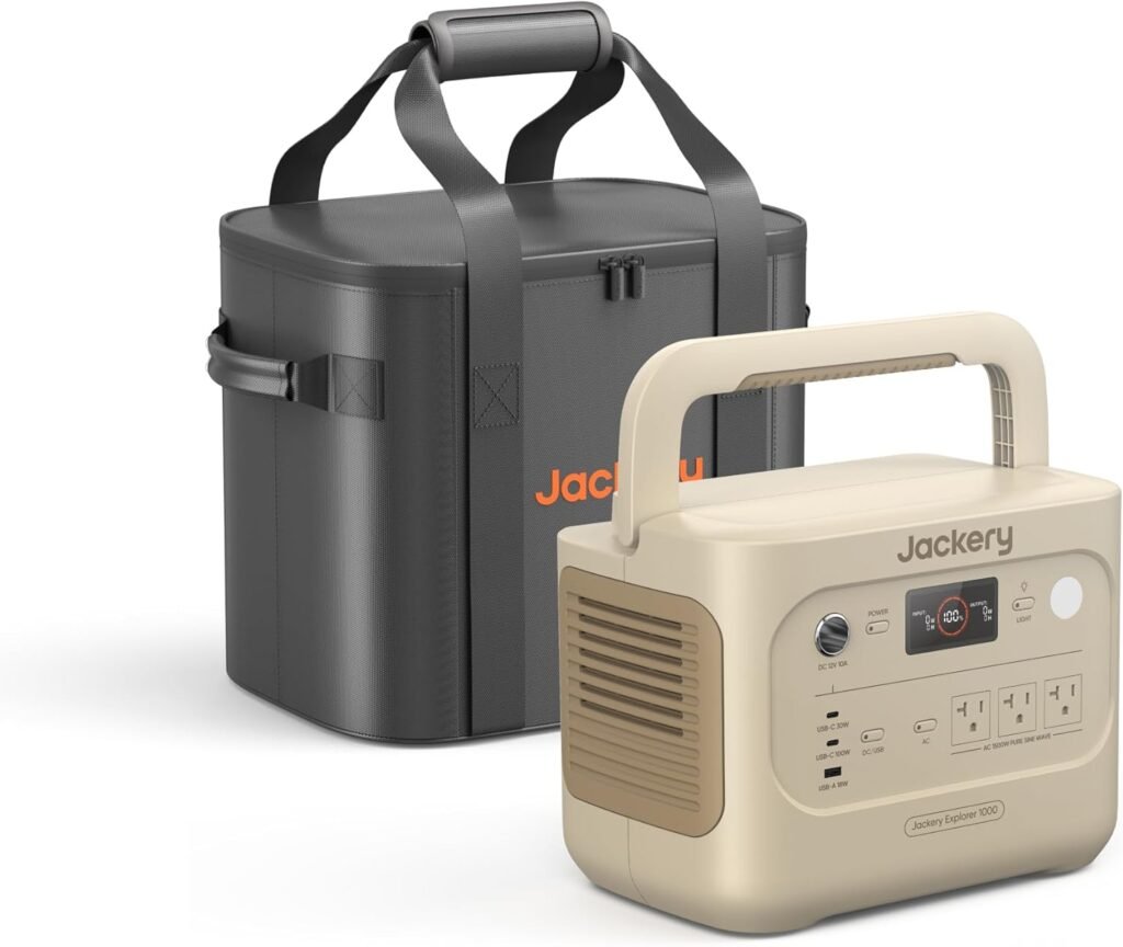 Jackery Solar Generator v2 with 200W Solar Panel,1070Wh Portable Power Station LiFePO4 Battery,1500W AC/100W USB-C Output, 1Hr Fast Charge for Outdoor,Off-Grid Living,RV,Emergency
