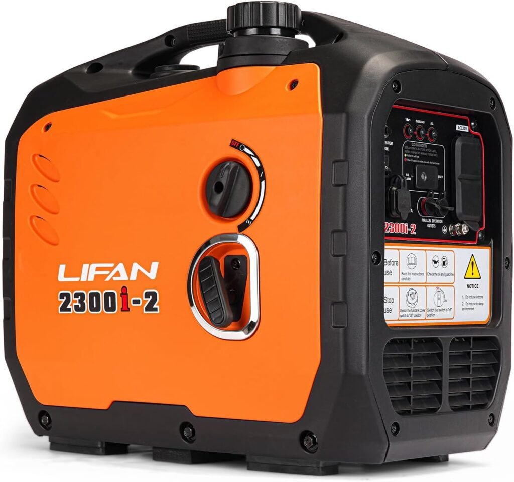 LIFAN 2300W Gasoline Inverter Generator - Portable, Quiet Fuel-Efficient Power Solution for Home, Camping, RV Emergency Use with Parallel Capability LIFAN 2300W Gasoline Inverter Generator - Portable, Quiet Fuel-Efficient Power Solution for Home, Camping, RV Emergency Use with Parallel Capability