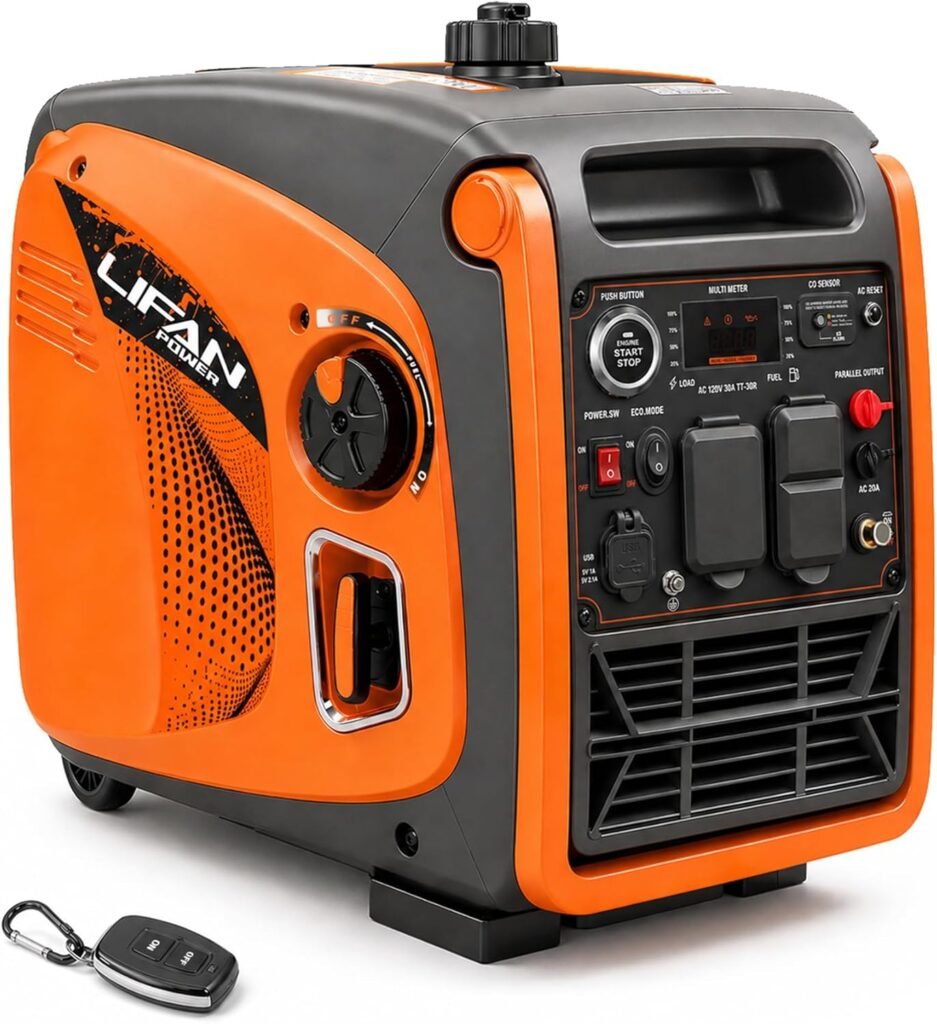 LIFAN 2300W Gasoline Inverter Generator - Portable, Quiet Fuel-Efficient Power Solution for Home, Camping, RV Emergency Use with Parallel Capability LIFAN 2300W Gasoline Inverter Generator - Portable, Quiet Fuel-Efficient Power Solution for Home, Camping, RV Emergency Use with Parallel Capability