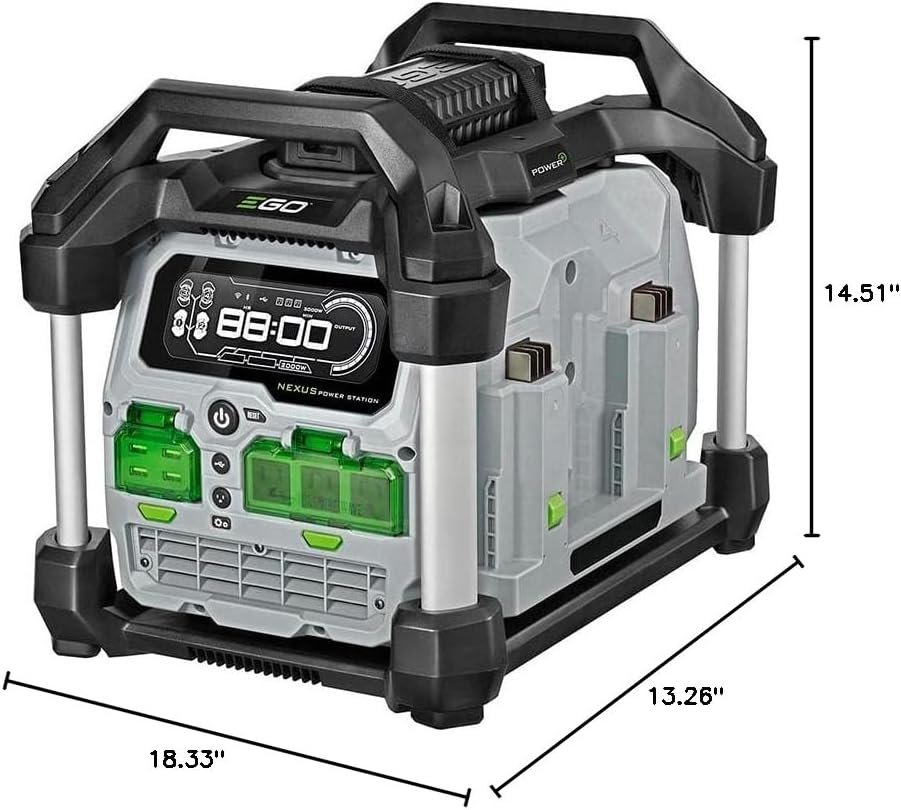 EGO POWER+ Portable Power Station, 3000W, Battery Powered, Inverter Generator for Home and Outdoor, Battery and Charger Not Included - PST3040 EGO POWER+ Portable Power Station, 3000W, Battery Powered, Inverter Generator for Home and Outdoor, Battery and Charger Not Included - PST3040