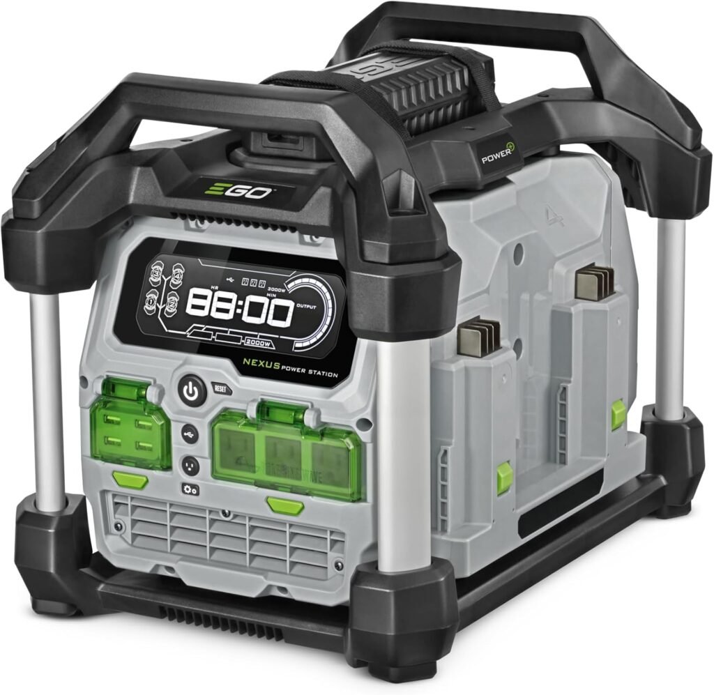 EGO POWER+ Portable Power Station, 3000W, Battery Powered, Inverter Generator for Home and Outdoor, Battery and Charger Not Included - PST3040 EGO POWER+ Portable Power Station, 3000W, Battery Powered, Inverter Generator for Home and Outdoor, Battery and Charger Not Included - PST3040