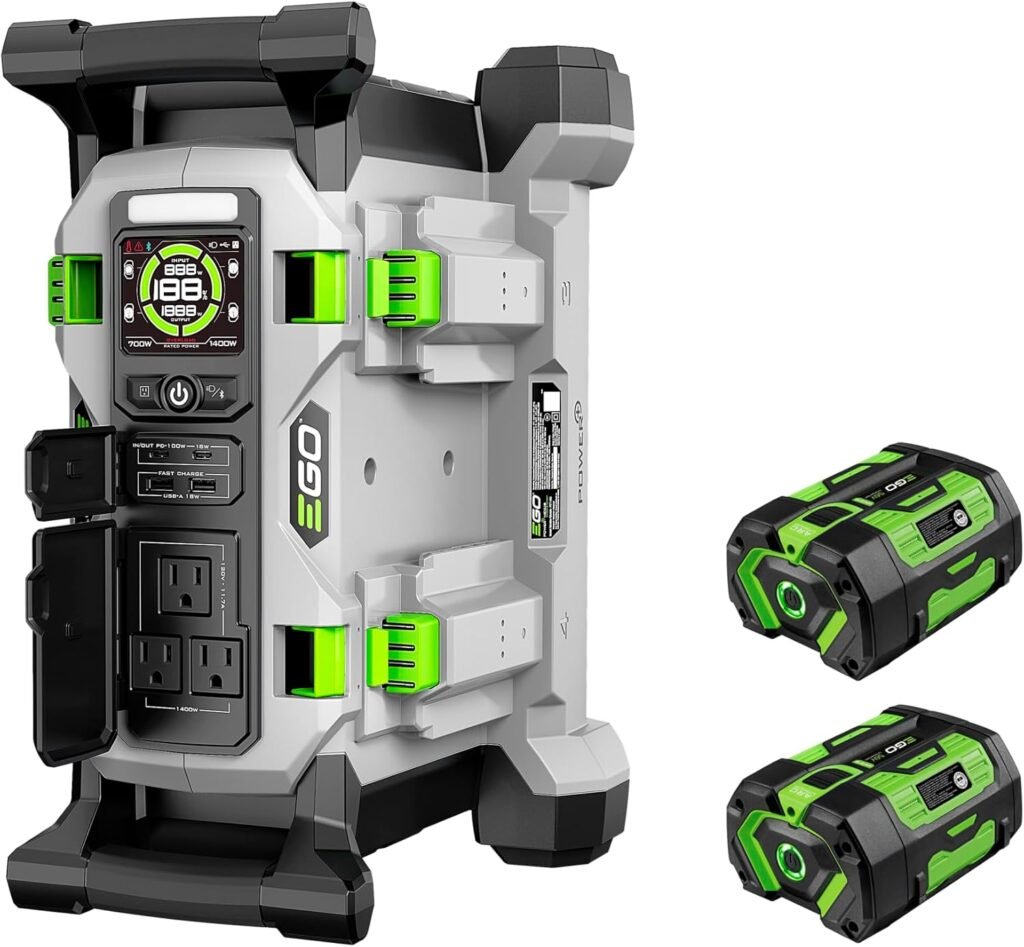 EGO POWER+ Portable Power Station, 3000W, Battery Powered, Inverter Generator for Home and Outdoor, Battery and Charger Not Included - PST3040 EGO POWER+ Portable Power Station, 3000W, Battery Powered, Inverter Generator for Home and Outdoor, Battery and Charger Not Included - PST3040