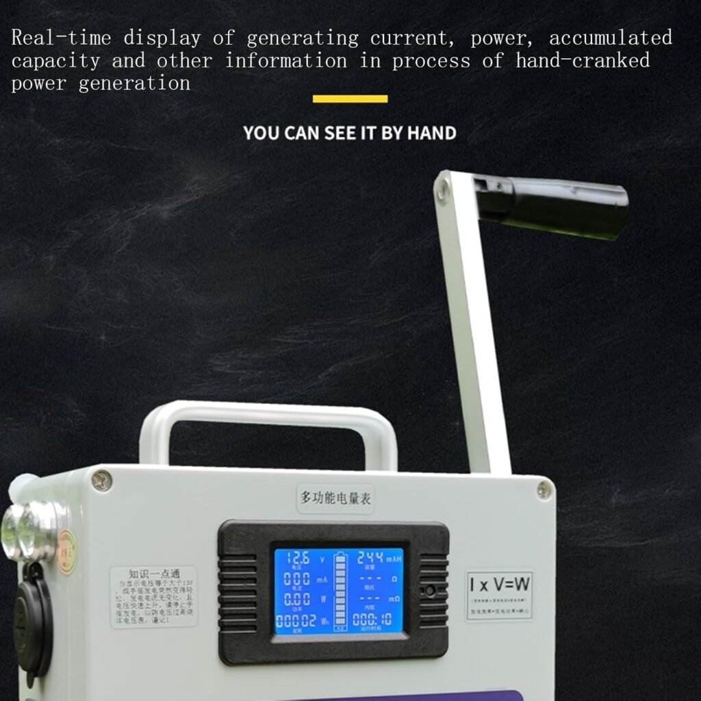 Outdoor Large Capacity Hand Crank Generator 220V 500W High Power Generator 12V Outdoor Hand Crank Generator Emergency Electric Camping Outdoor Large Capacity Hand Crank Generator 220V 500W High Power Generator 12V Outdoor Hand Crank Generator Emergency Electric Camping