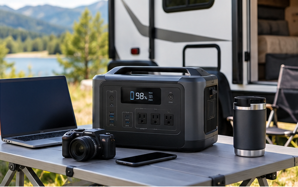 Portable power stations are useful for camping trips, RV travel, and outdoor equipment.